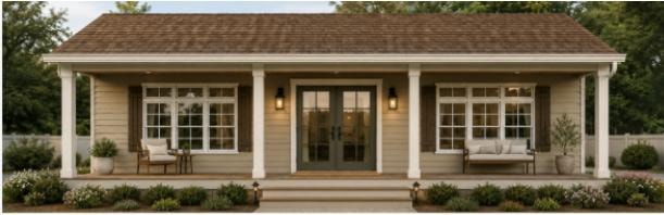 The Haven — Crafted Backyard Home exterior rendering
