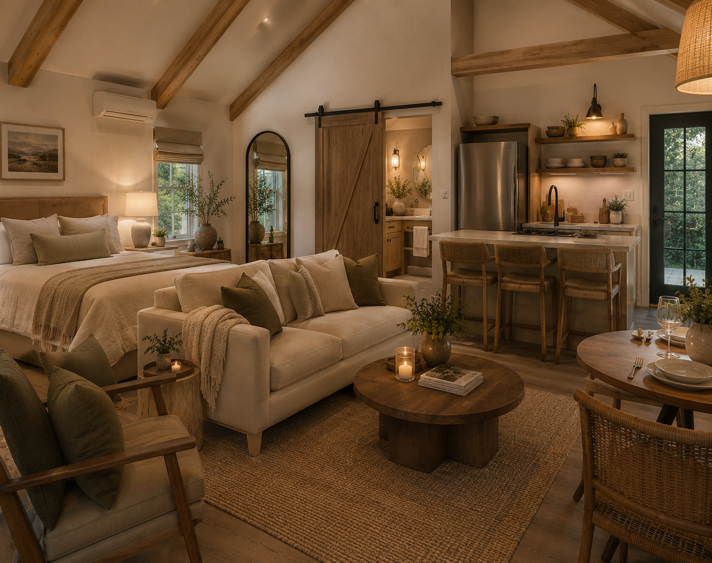 Luxury Airbnb — luxury backyard home by The Olive Wood Atelier